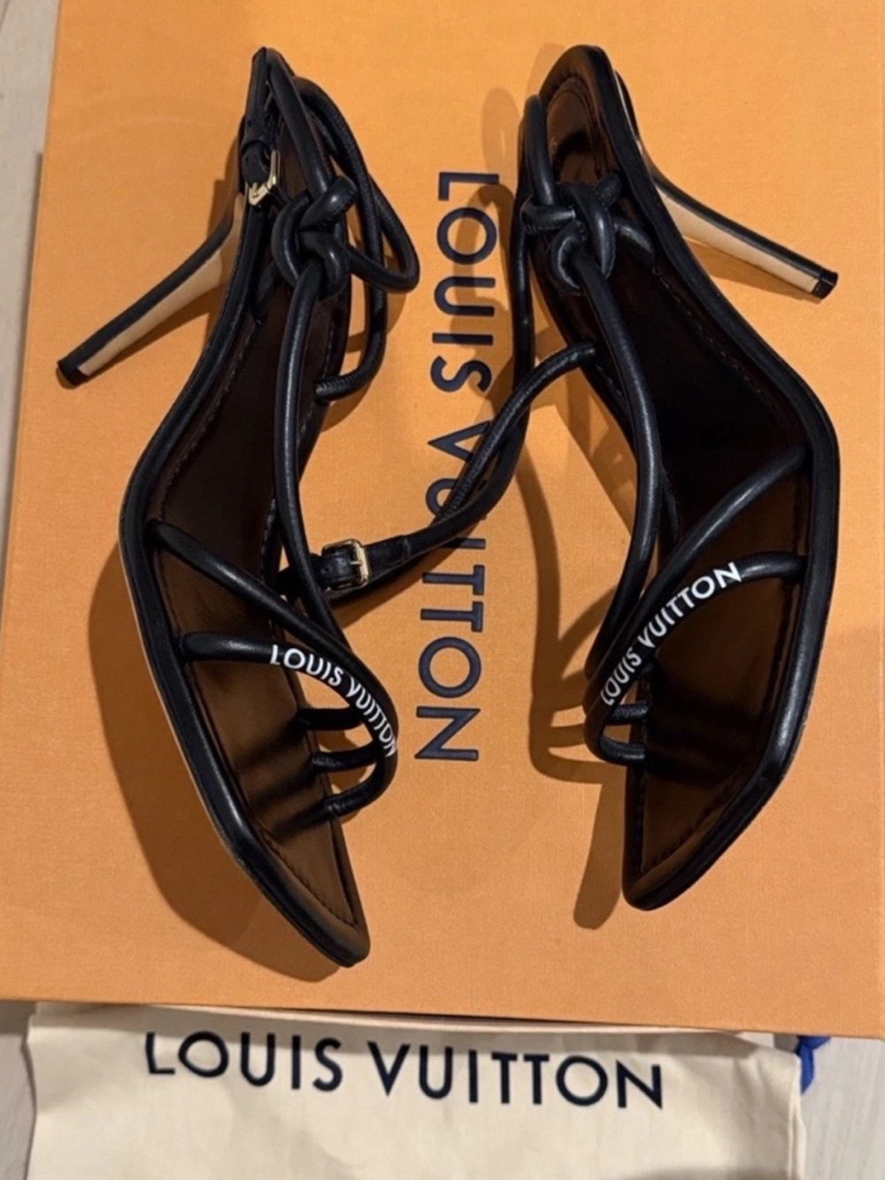 Louis Vuitton Leather Slingback Sandals - Picture 4 of 5